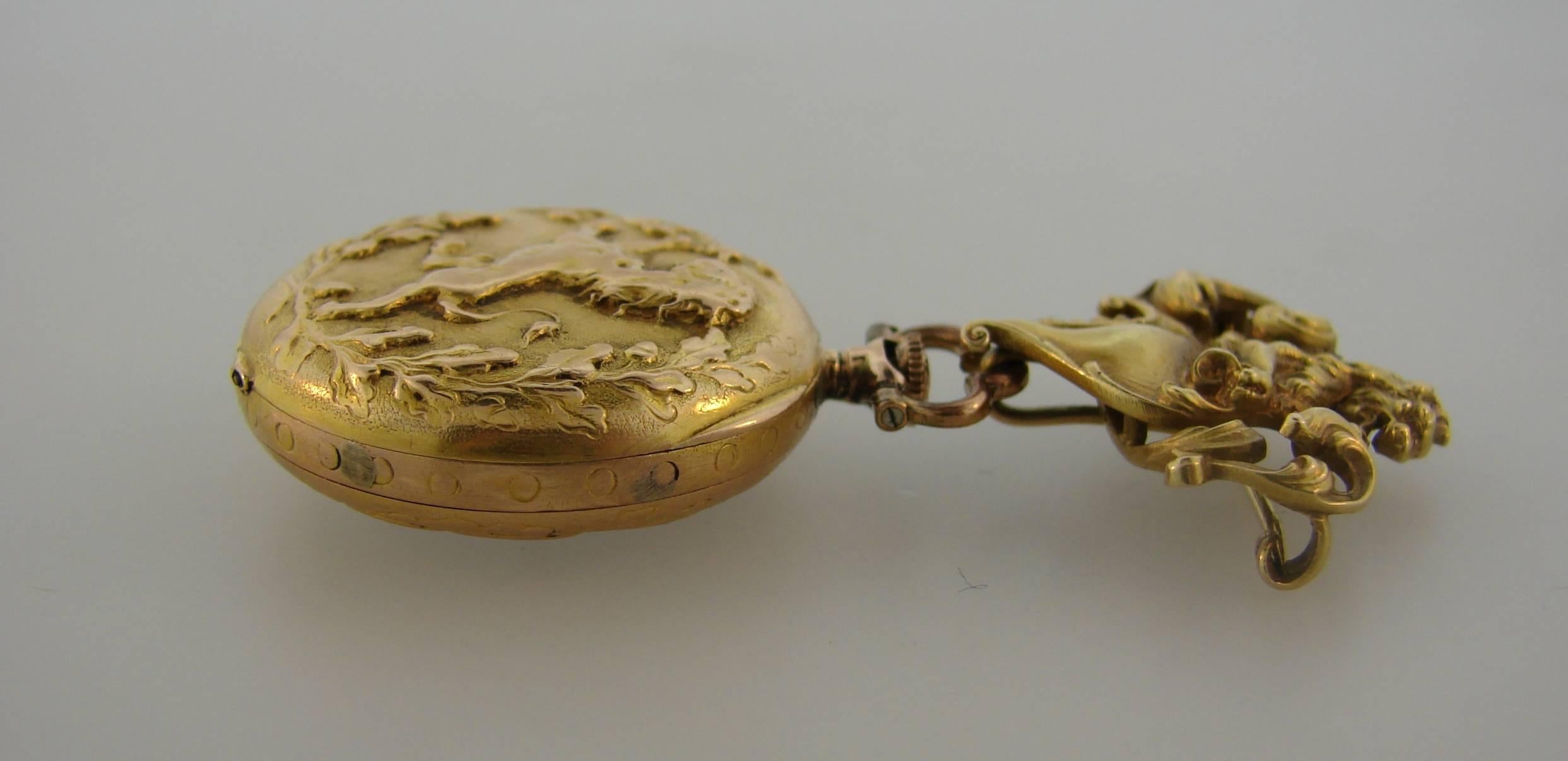 tiffany & co gold watch brooch vintage late 1800's