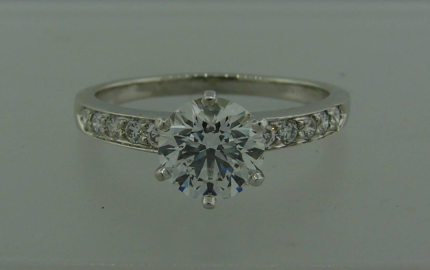 Women's Tiffany & Co. 1.50 Carat Diamond Platinum Ring