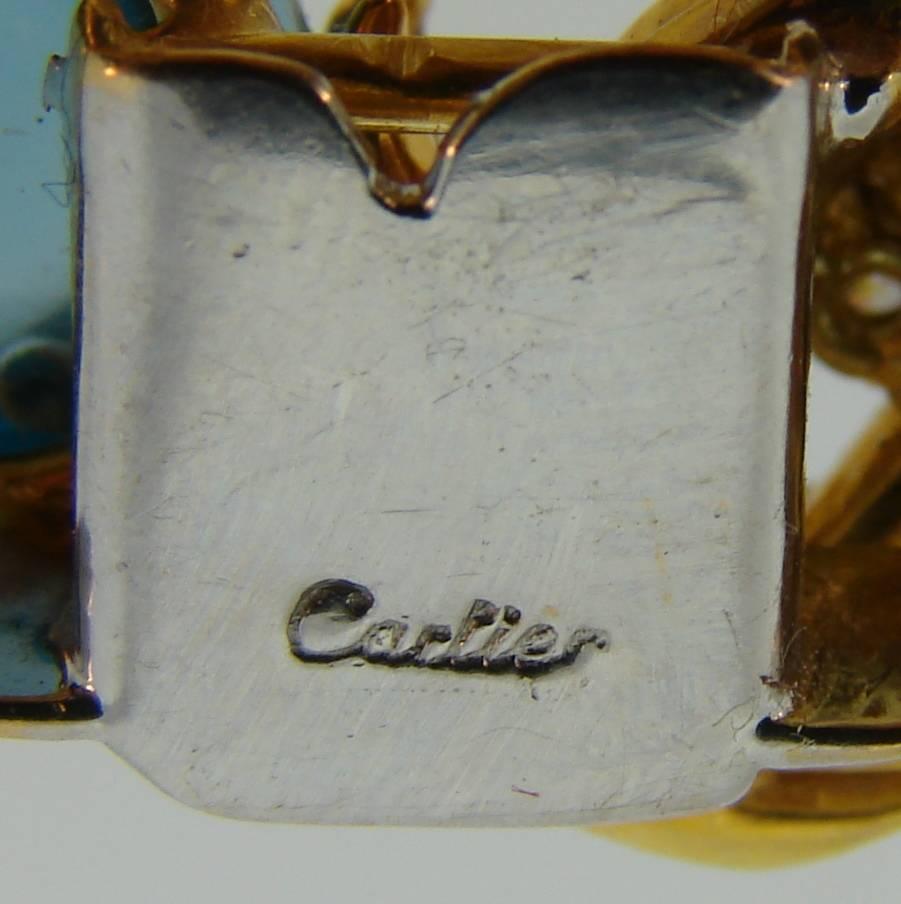 1980s Cartier A. Cipullo Citrine Topaz Diamond Gold Floral Motif Bracelet For Sale 2