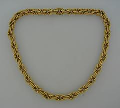 1970s VAN CLEEF & ARPELS Gold Wooven Rope Chain Necklace