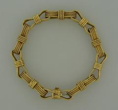 1970s Bulgari Bvlgari Gold Bow Link Bracelet