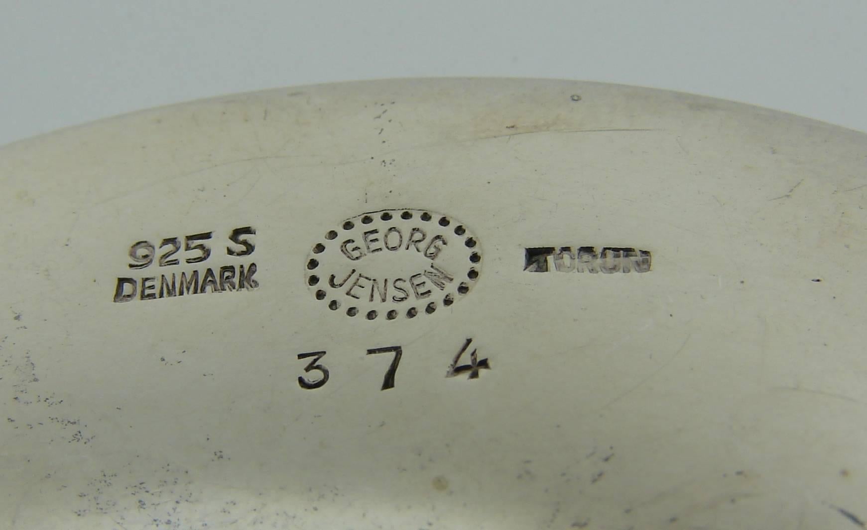 Georg Jensen Mobius Sterling Silver Pin Brooch Clip 2