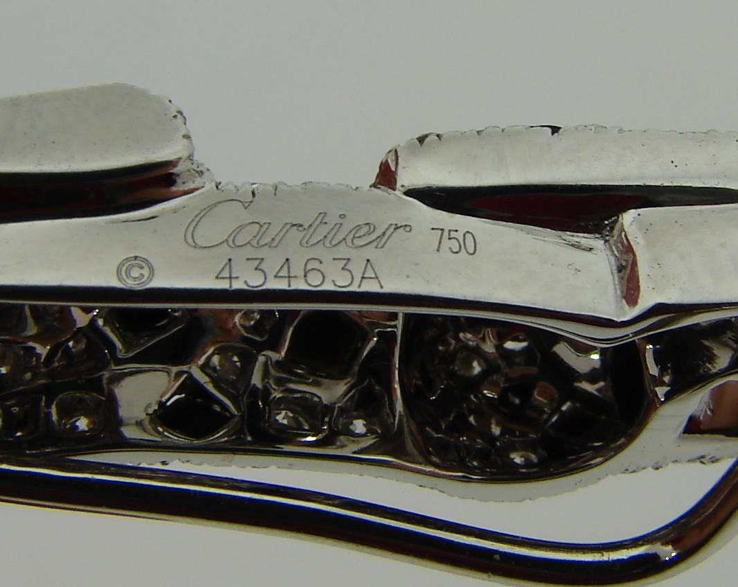Cartier Panthere Diamond Emerald Black Onyx Jabot Pin Brooch Clip  1