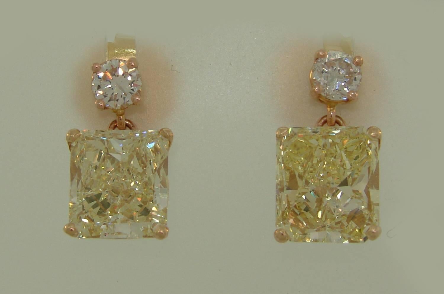 yellow stone earrings
