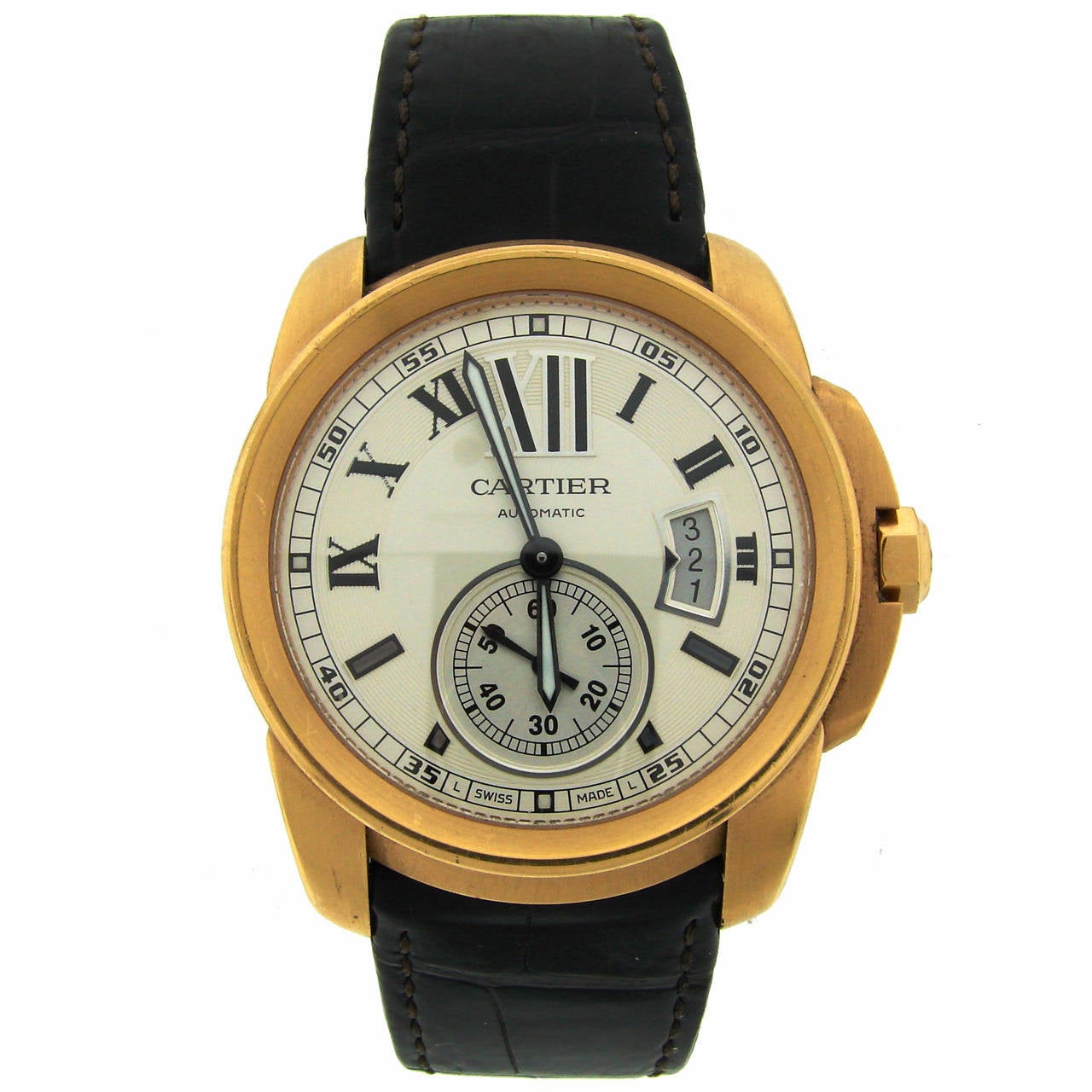 Calibre De Cartier Rose Gold Automatic Wristwatch Ref 88177RX