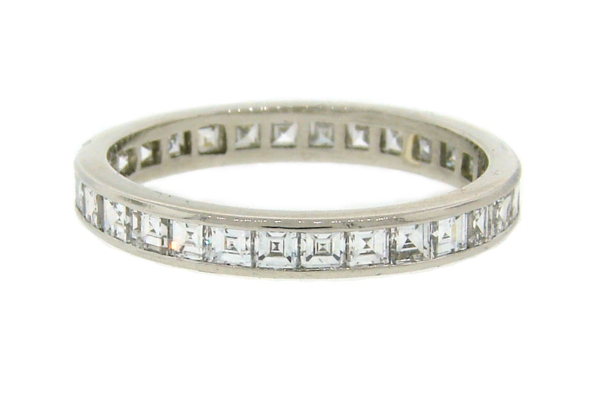 square diamond eternity rings