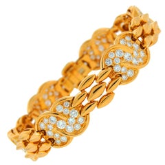 VAN CLEEF & ARPELS Diamond  Yellow Gold Bracelet