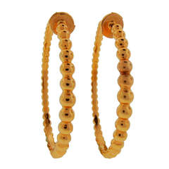 VAN CLEEF 
ARPELS Rose Gold Hoop Earrings