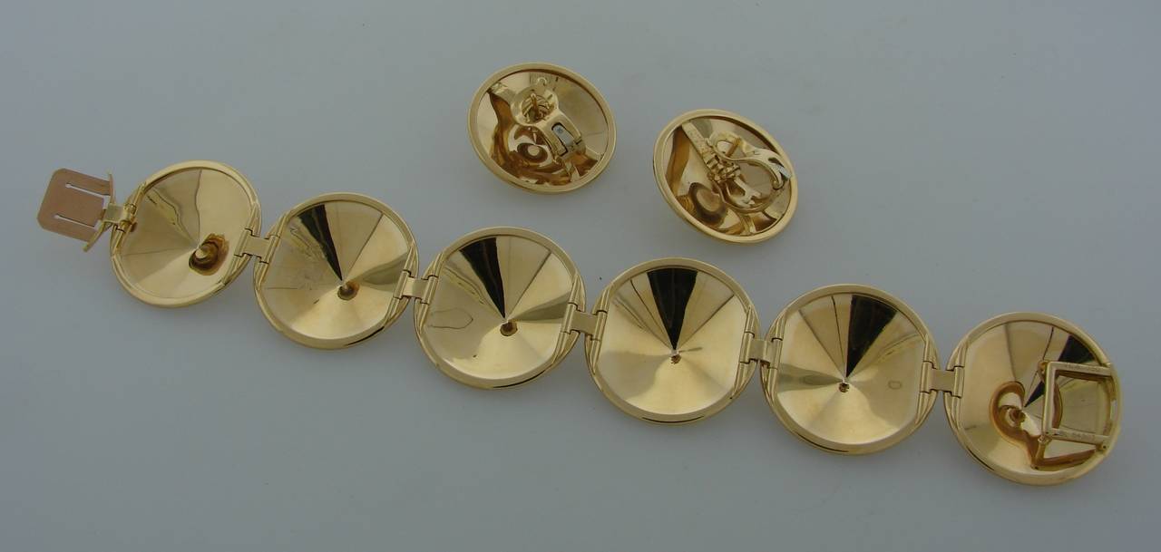 Van Cleef & Arpels Chapeau Chinois Gold Bracelet  Earrings Set 2