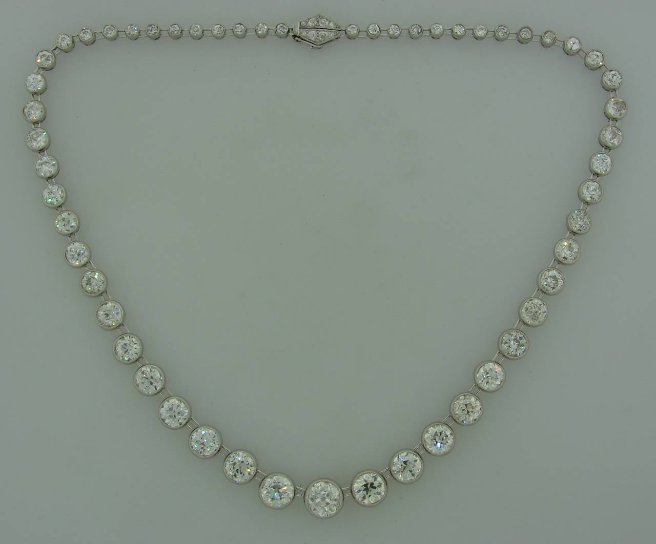 antique diamond riviere necklace