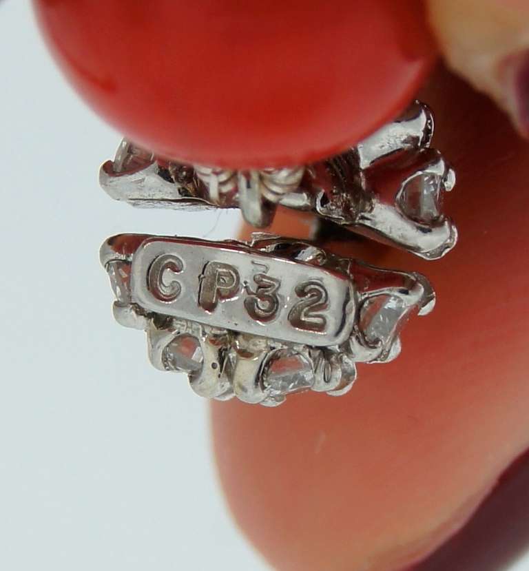1980s David Webb Pearl Coral Diamond Platinum Detachable Necklace 6
