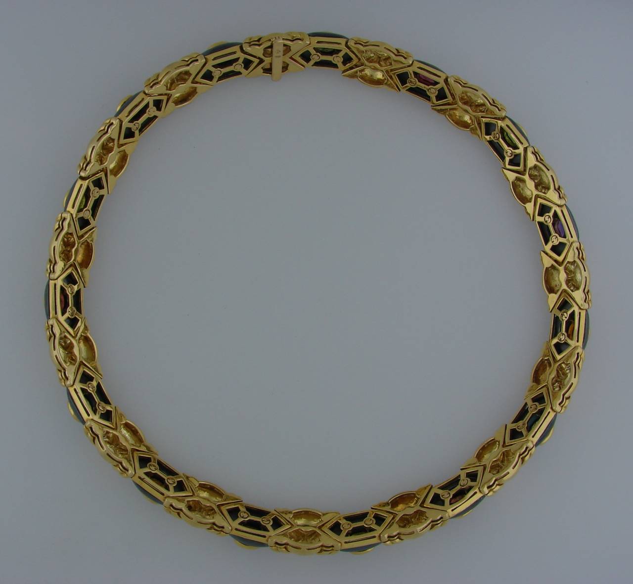 Vacheron Constantin Hematite Gem Set Gold Necklace 1