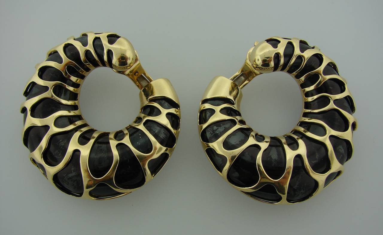 giraffe hoop earrings