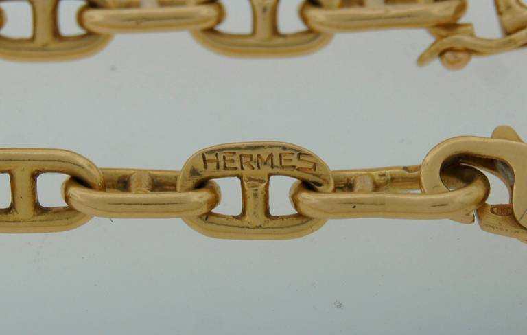 Hermes Yellow Gold Chain Necklace / Bracelet In Excellent Condition In Beverly Hills, CA