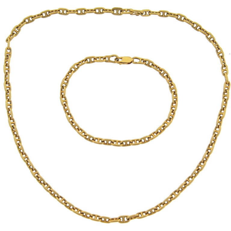 Hermes Yellow Gold Chain Necklace / Bracelet