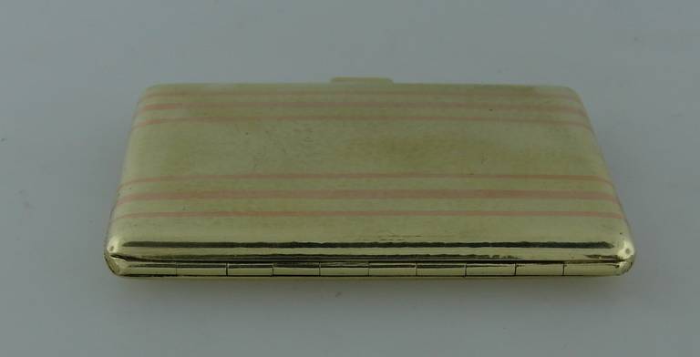 Tiffany & Co. Yellow Gold Travel Picture Frame Pocket Case 2