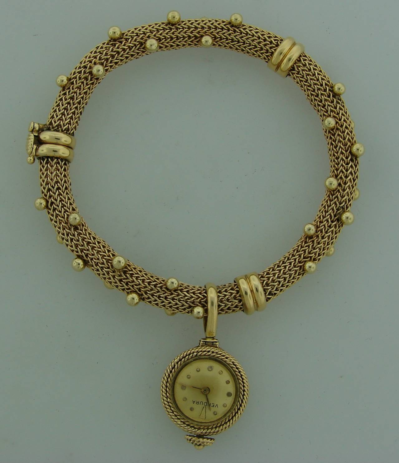 c.1960's Verdura Yellow Gold Pendant Watch / Bracelet In Good Condition In Beverly Hills, CA