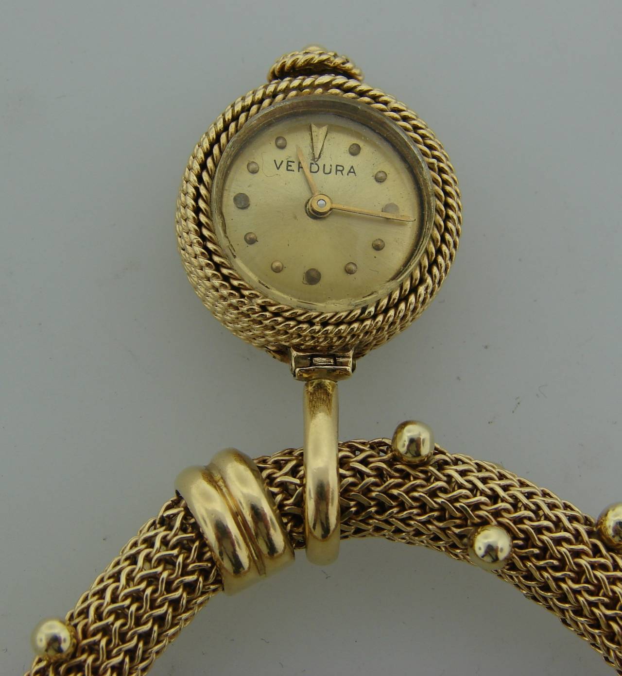 c.1960's Verdura Yellow Gold Pendant Watch / Bracelet 1
