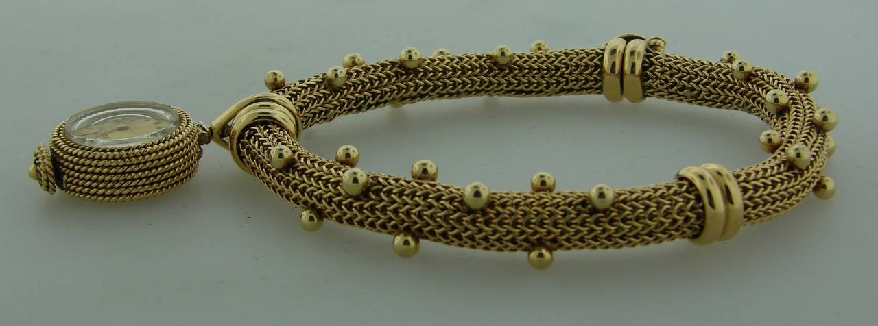 c.1960's Verdura Yellow Gold Pendant Watch / Bracelet 2