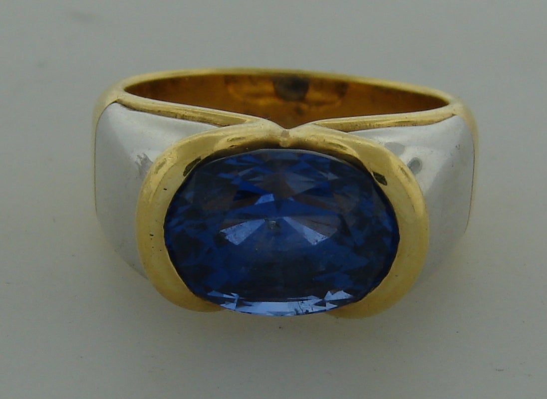 Marina B Sapphire Gold Ring 1