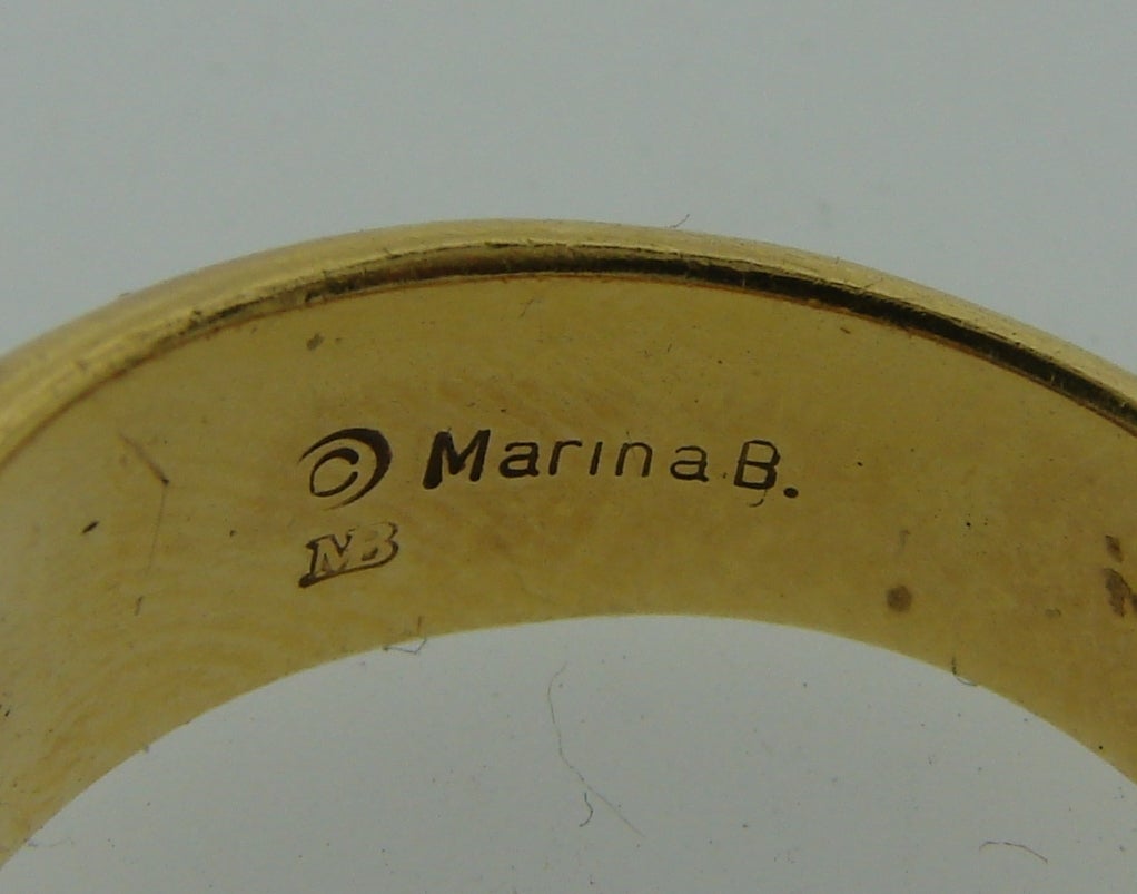 Marina B Sapphire Gold Ring 5