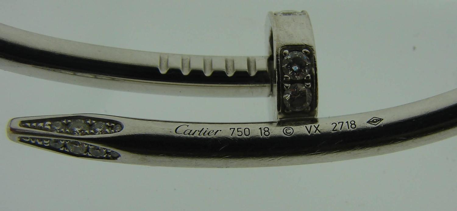 cartier nail bracelet serial number