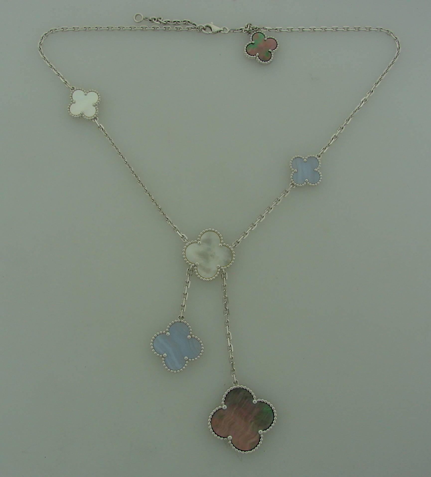 vca chalcedony necklace