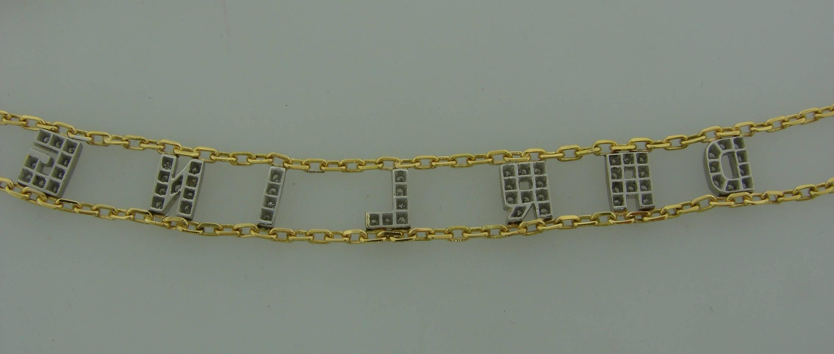 Men's Repossi Diamond Gold DARLING Necklace