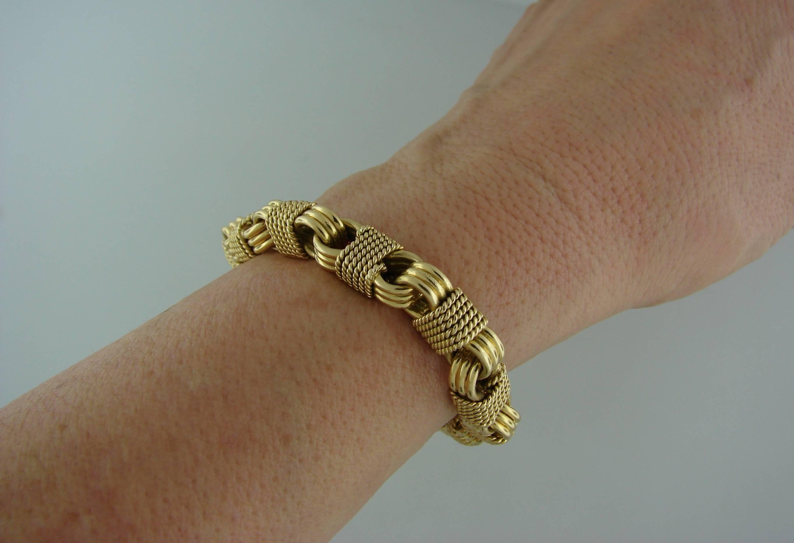 1970s Van Cleef & Arpels VCA Gold Link Bracelet  2