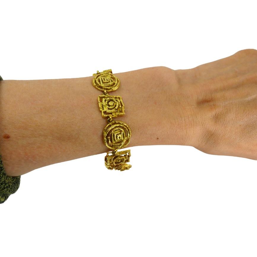 Bracelet à maillons vintage en or 18k de Chaumet en vente 4