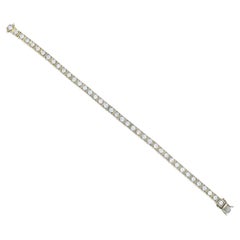 Tennis Bracelet Art Deco 18k Gold Diamond