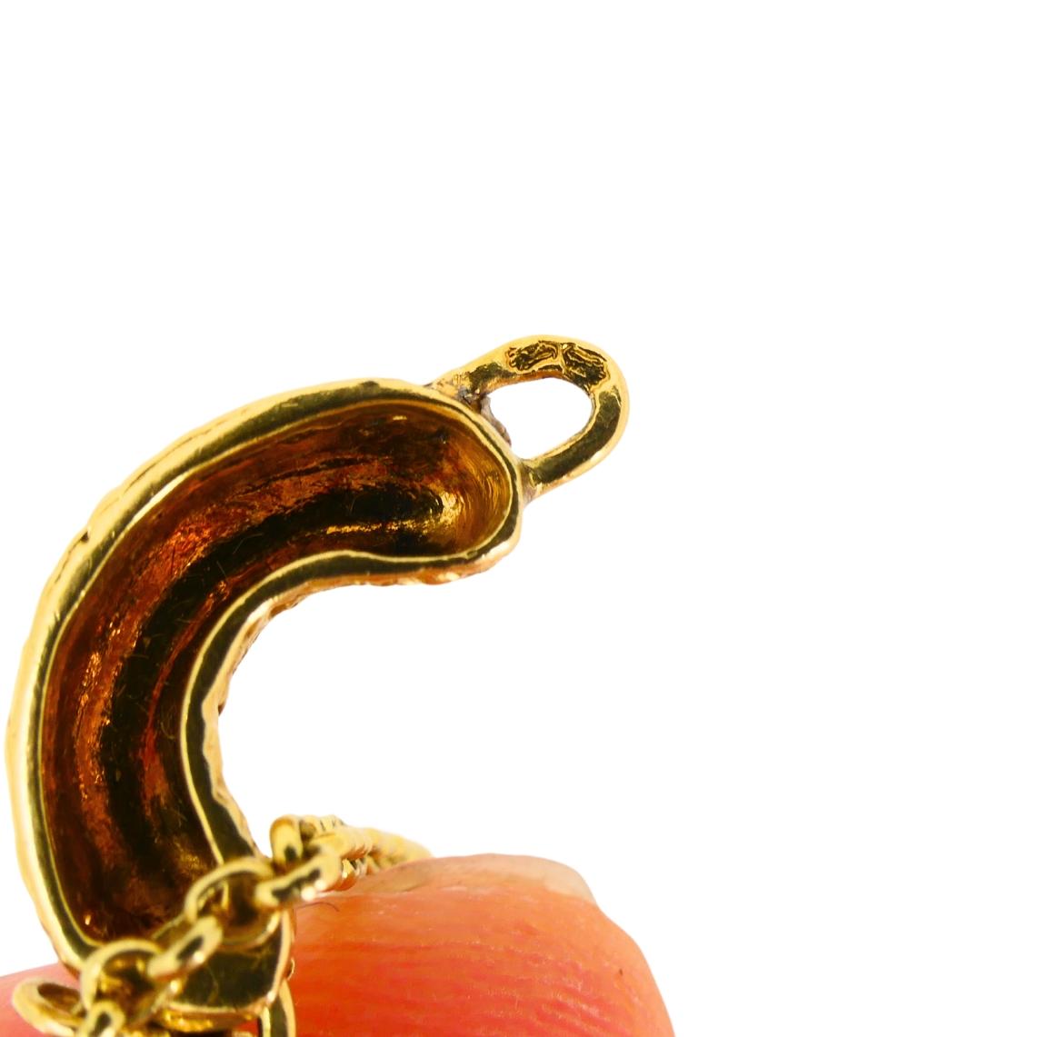 Collana con diamanti in oro 18 carati smerlati - Fred Paris in vendita 6