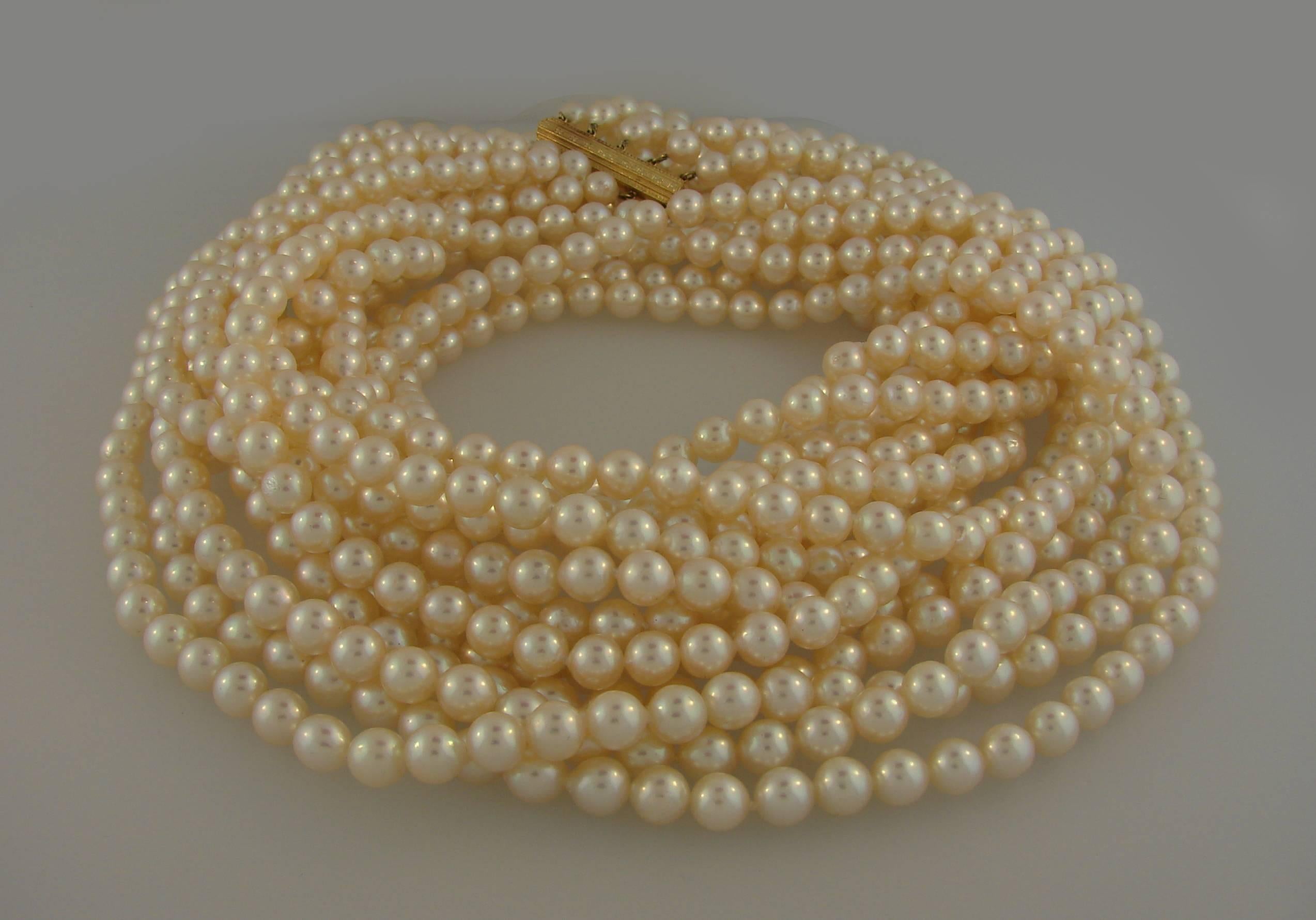 mikimoto strand pearl necklace