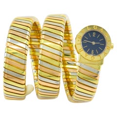 Bvlgari Bulgari BB19 Tubogas Tri-Color Gold Wrap Watch
