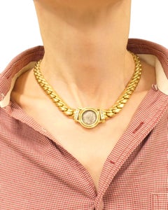 Carlo Weingrill 18k Gold Chain Roman Coin Necklace