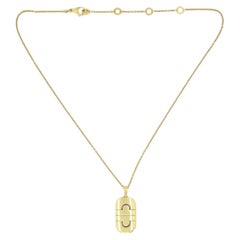 Collier Bvlgari Bulgari Parentesi avec pendentif et chaîne en or 18 carats à longueur réglable