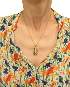 Collier Bvlgari Bulgari Parentesi avec pendentif et chaîne en or 18 carats à longueur réglable