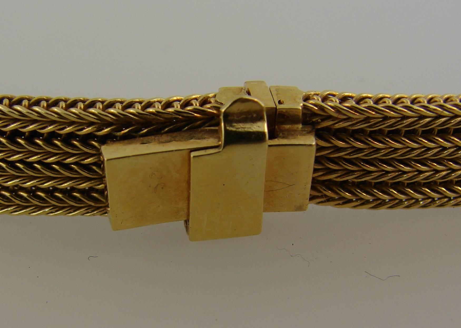 Grosse Yellow Gold Retro Tassel Necklace, 1960s 2