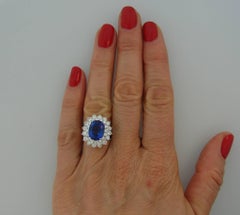 Tiffany & Co. 3.69 Carat Tanzanite Diamond Platinum Ring