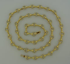 1980er Jahre Cartier Goldkette Halskette