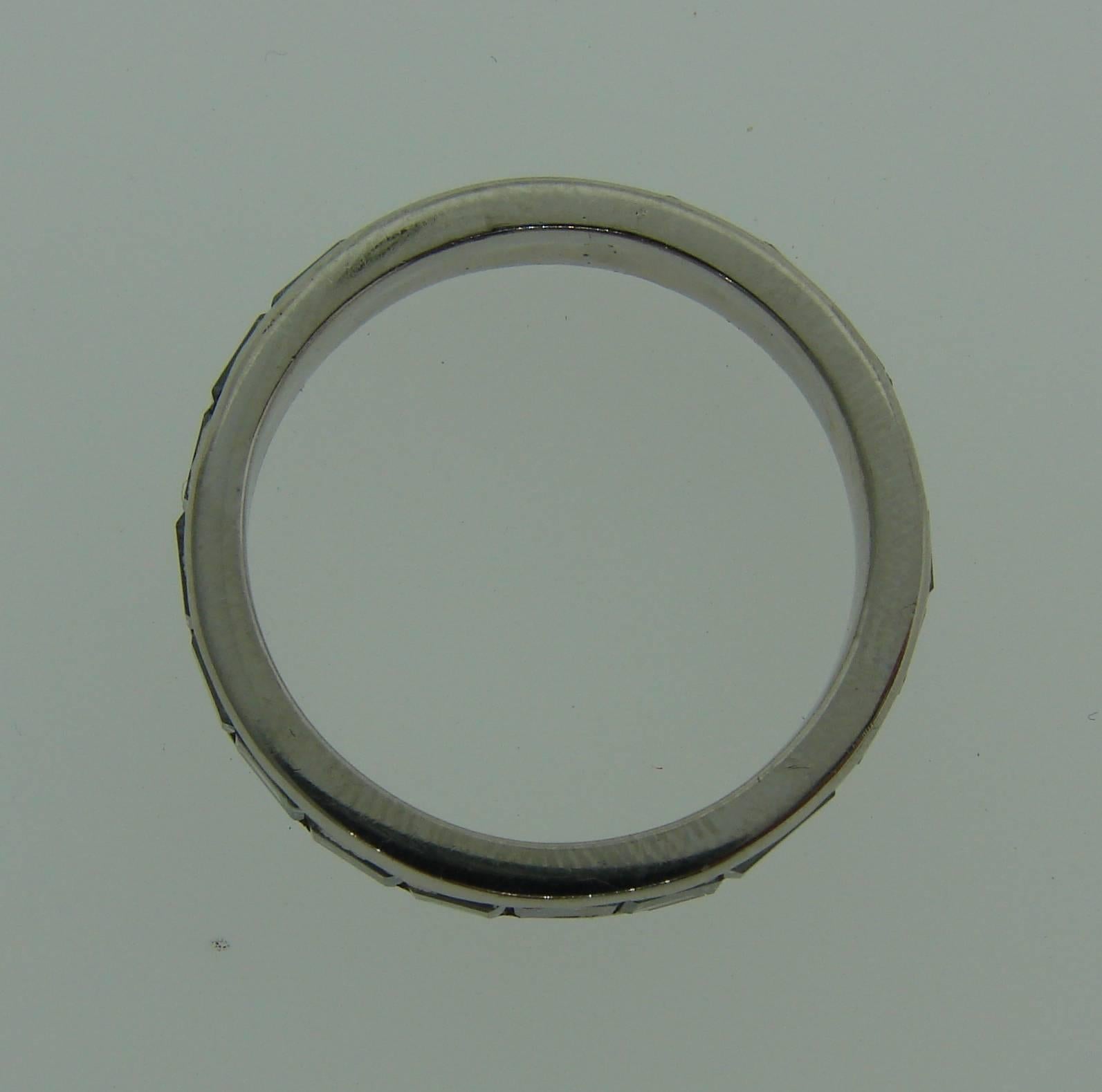horizontal baguette ring