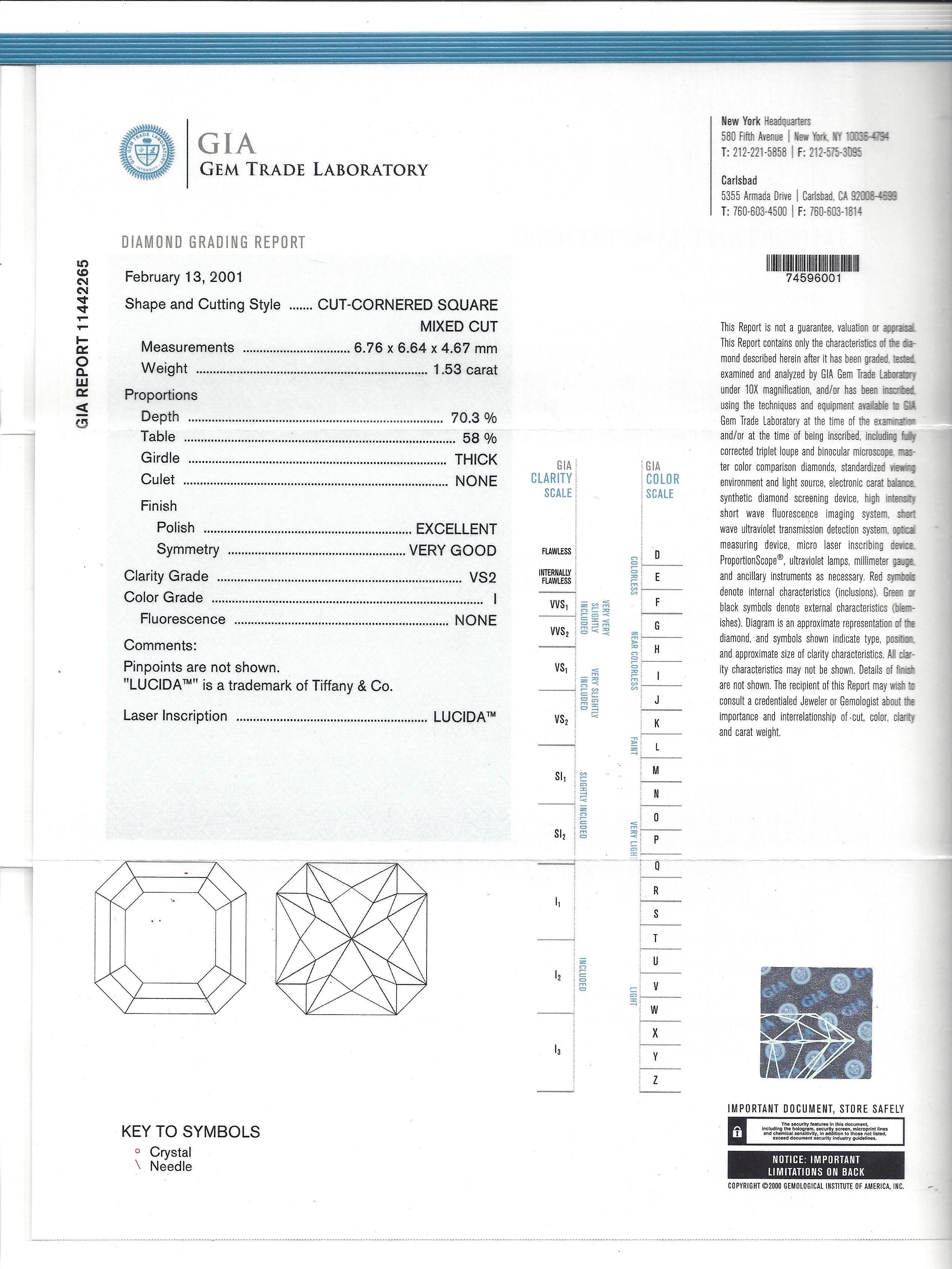 tiffany diamond grading