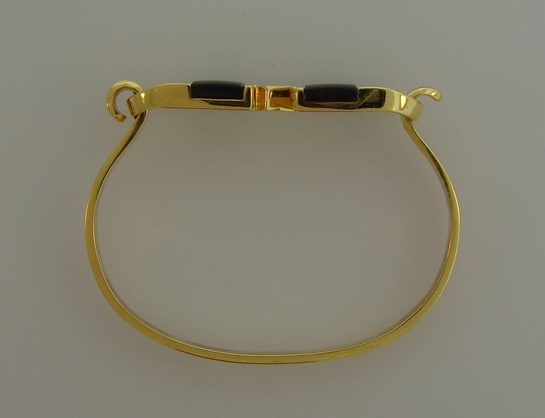 Cartier Tortoise Shell Yellow Gold Bangle Bracelet, 1970s 1