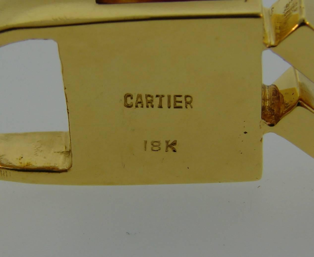 Cartier Tortoise Shell Yellow Gold Bangle Bracelet, 1970s 3
