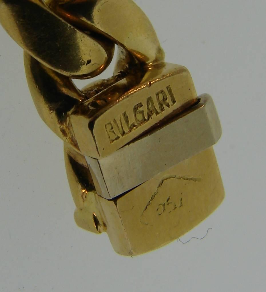 Bulgari Sapphire Ruby Yellow Gold Link Bracelet Bvlgari, 1980s 5