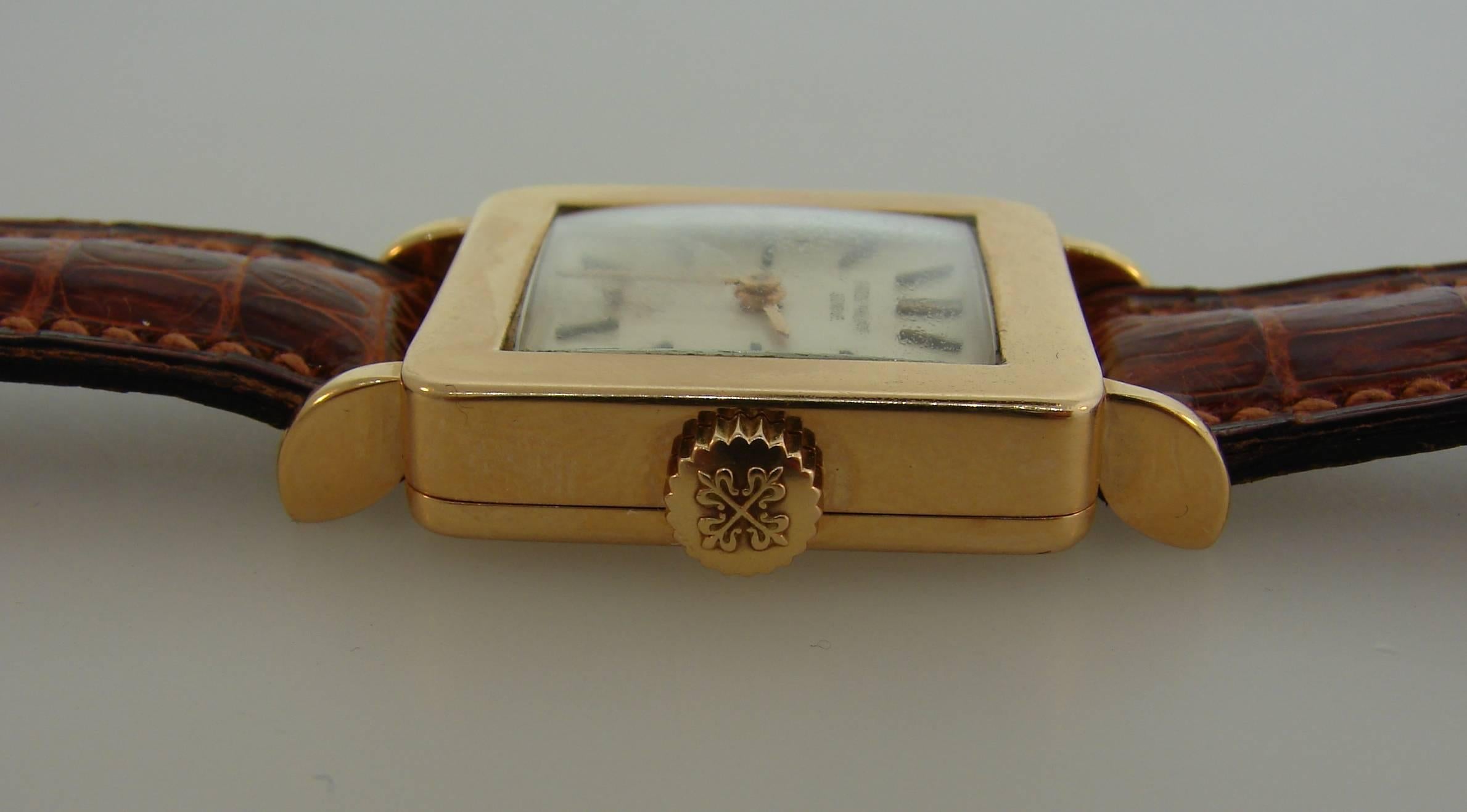 Patek Philippe Yellow Gold Manual Wind Wristwatch  1