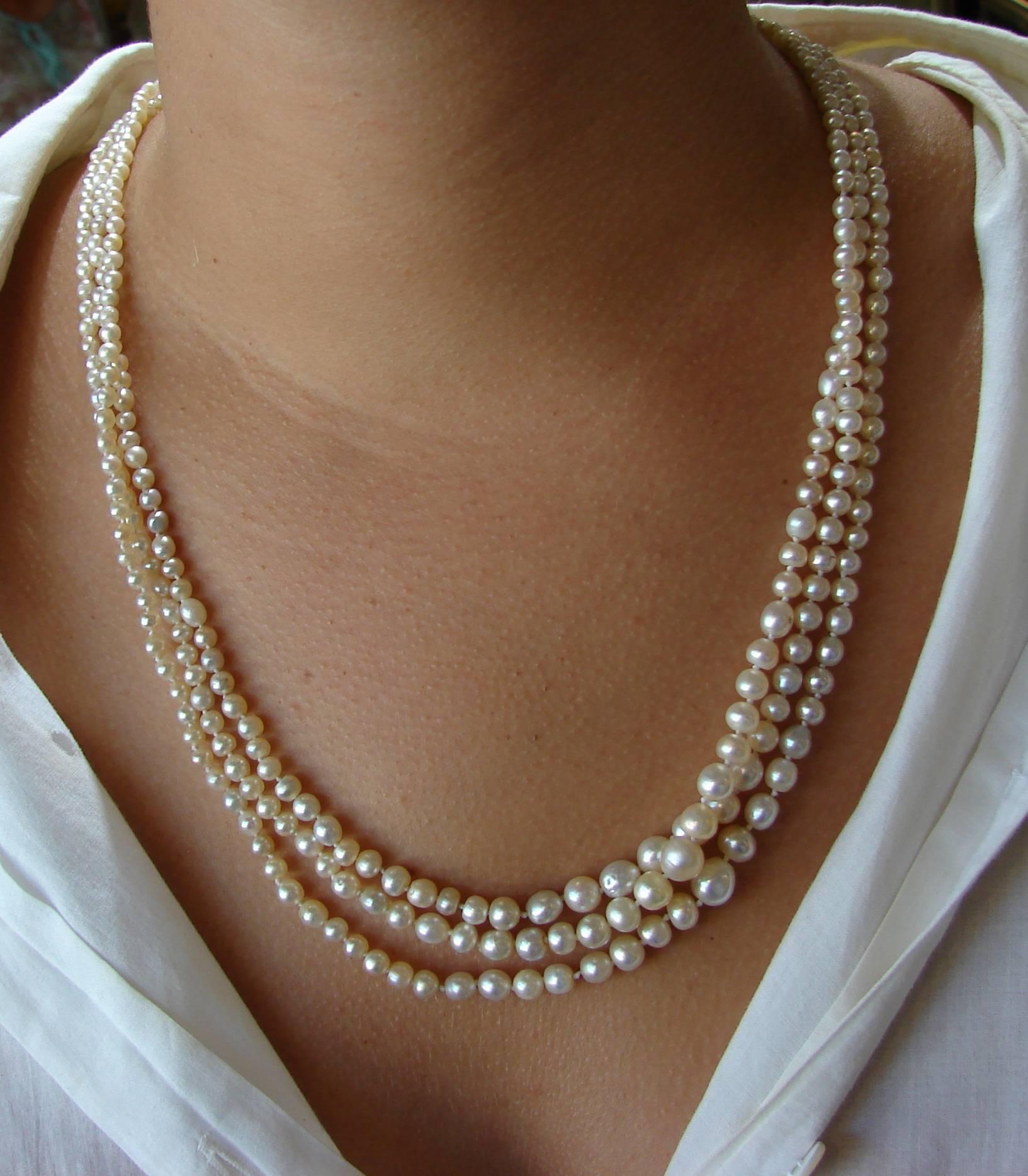 saltwater pearls necklace