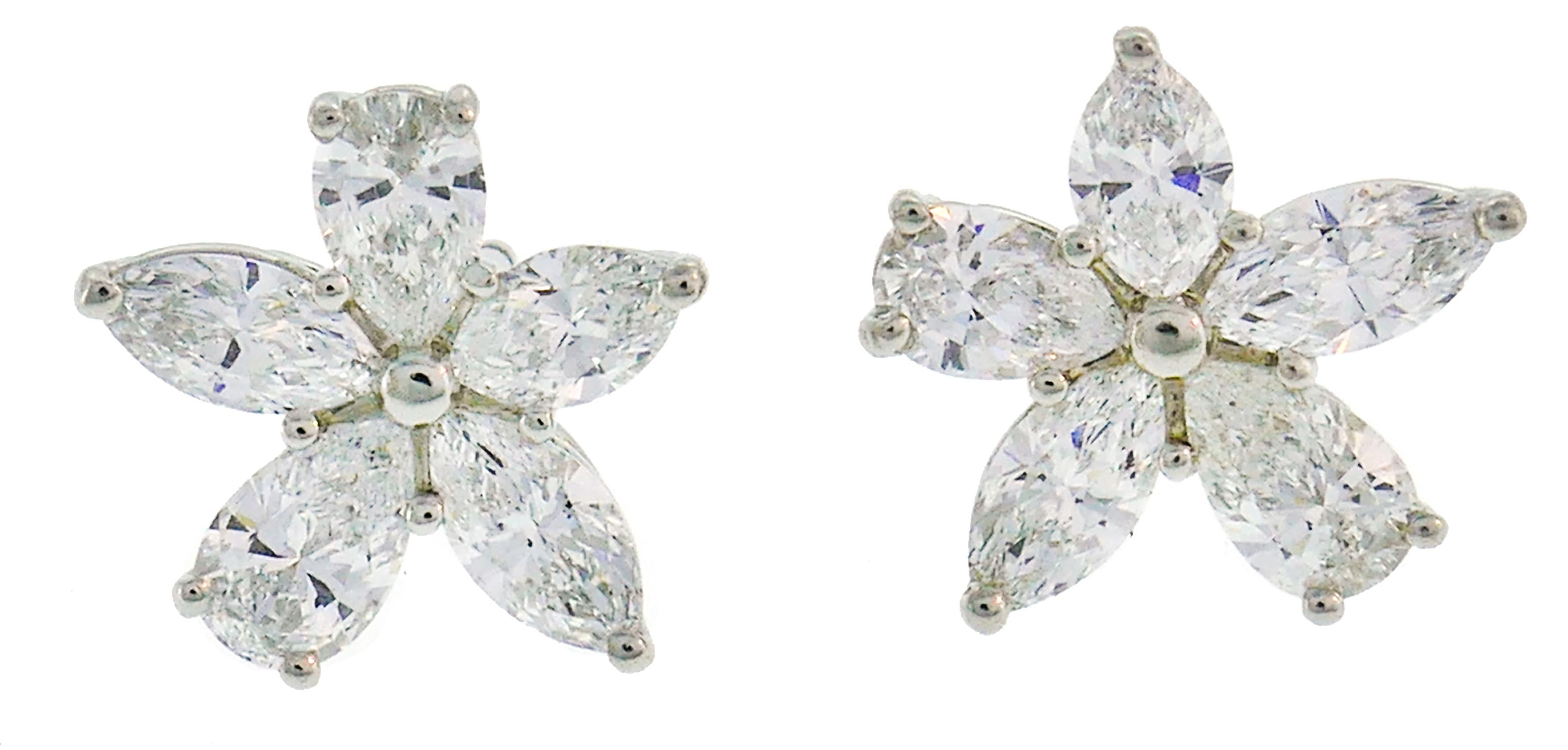 tiffany victoria mixed cluster earrings