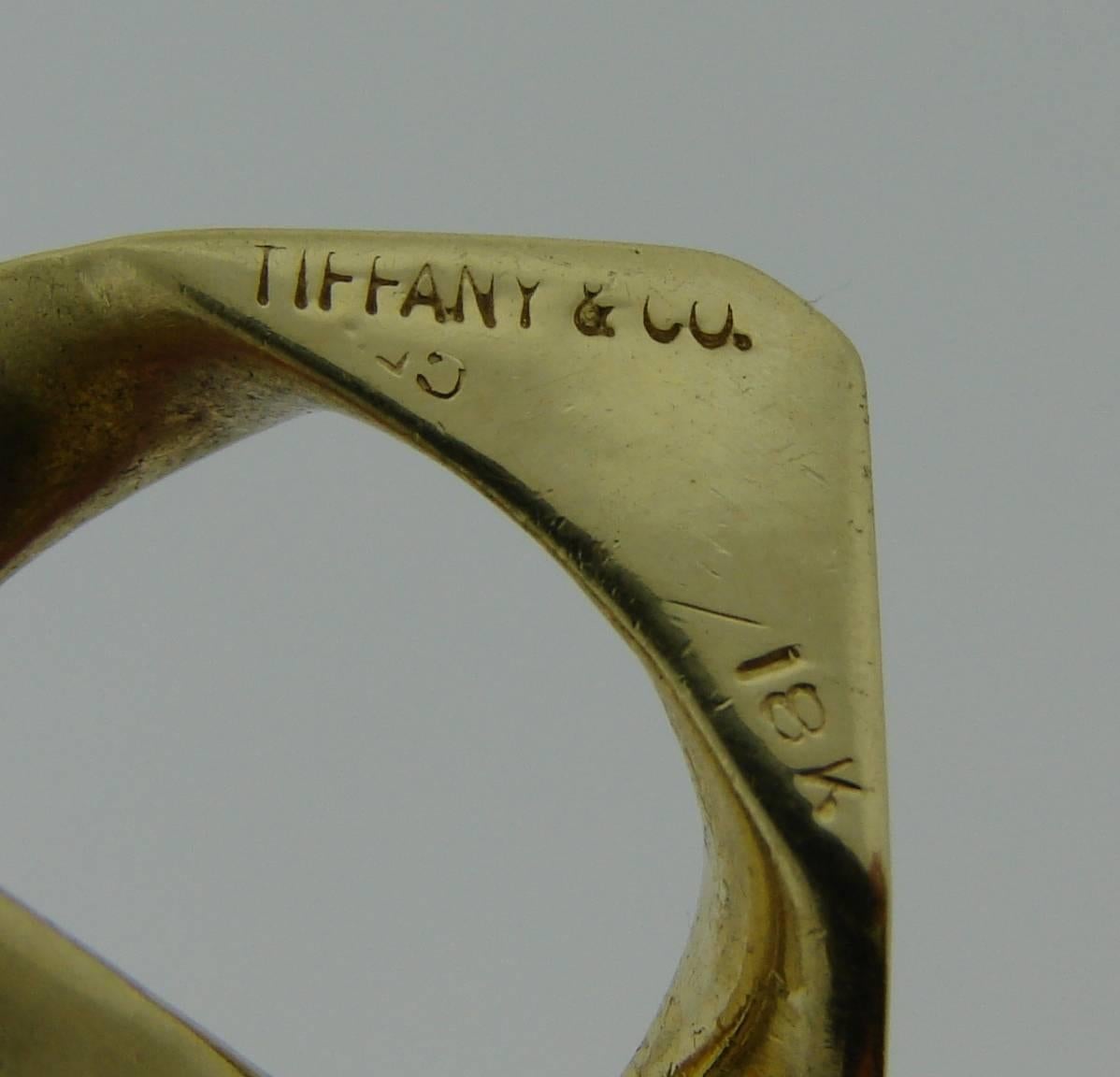 1970s Tiffany & Co. Gold Square Link Bracelet 3