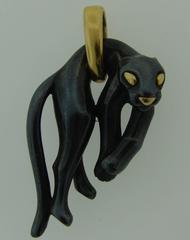 Cartier Silverium Gold Panthere Pendant